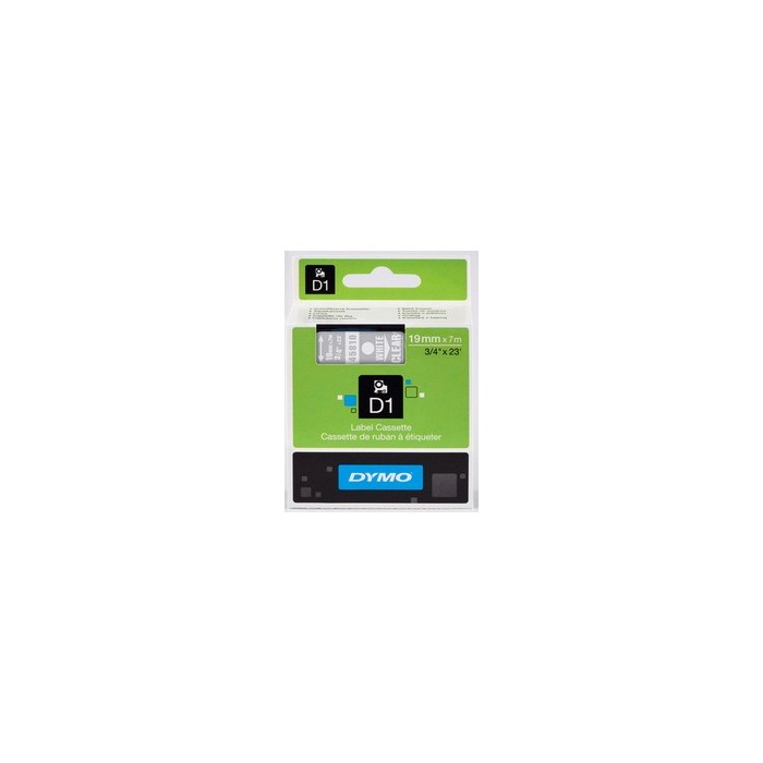 DYMO ταινίες D1, 19mmX7m, White on Clear ΚΩΔ....
