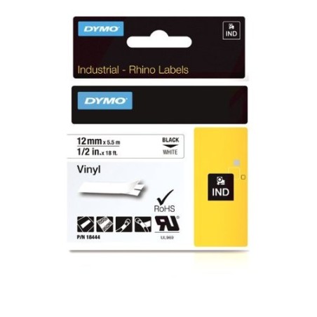 ΤΑΙΝΙΑ RHINO Pro Vinyl Tapes (Βινυλίου) ΛΕΥΚΗ 12mmx5,5m (ΚΩΔ. 18444)