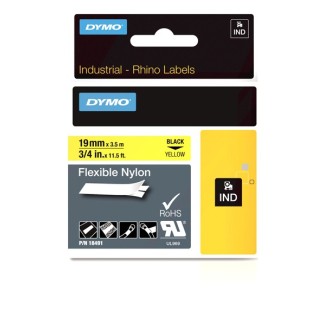 Rhino Ταινία Flexible 19mm X 3,50m Black on Yellow