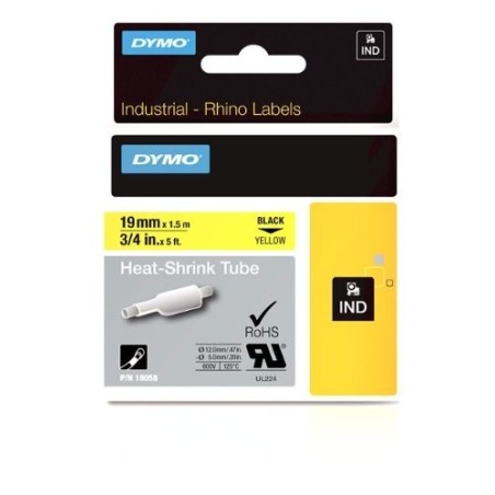 ΤΑΙΝΙΑ RHINO Pro Heat Shrink Tube(Θερμοσ/νη)ΚΙΤΡΙΝΗ19mmx1,5 m (ΚΩΔ.18058)