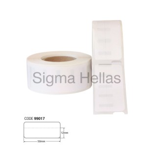 Ετικέτες TOP για DYMO (συμβατές) 12mm(Π) Χ 50mm(M) Λευκές...