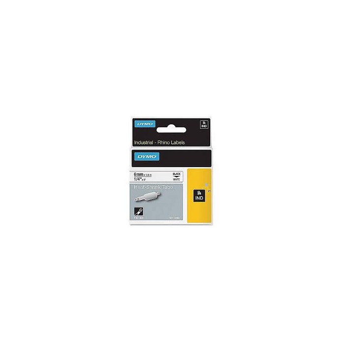 Rhino Heat Shrink 6mm X 1,50m Black on White