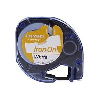 Letratag Ταινία Dymo 12mm X 2m White Iron-On