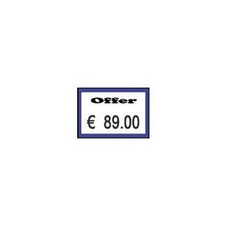 Ετικέτες 26mm(Π) X 16mm(Υ) Λευκές με Μπλε Περίγραμμα