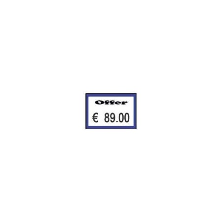 ΕΤΙΚΕΤΕΣ 26Χ16 ΜΠΛΕ ΠΕΡΙΓΡΑΜΜΑ ΛΕΥΚΕΣ 1.000ετικ/ρολό