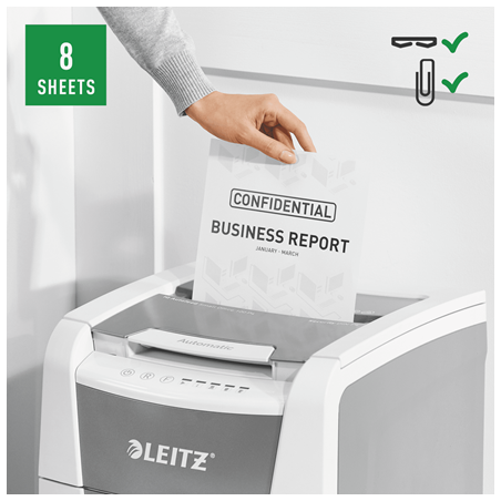 LEITZ IQ AutoFeed 100 P4 Shredder  Small Office-Καταστροφέας Χαρ