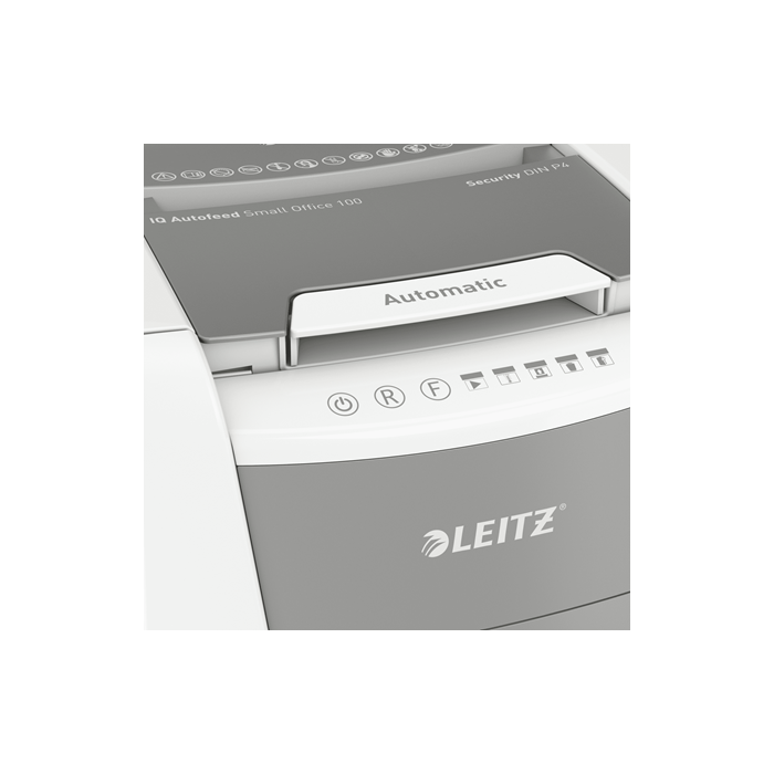 LEITZ IQ AutoFeed 100 P4 Shredder  Small...