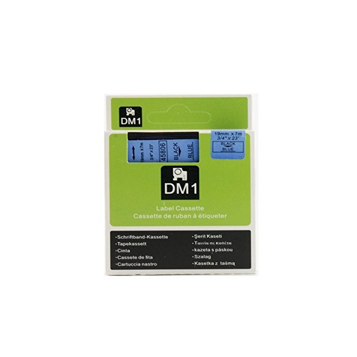 D1 Ταινία Dymo Συμβατή 19mm X 7m Black on Blue