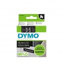 D1 Ταινία Dymo Original 12mm X 7m White on Black