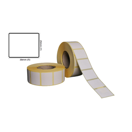 Thermal ECO Label 30mm(W) Χ 25mm(H)