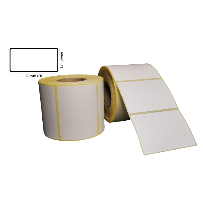 Thermal ΤΟΡ Label 80mm(W) Χ 60mm(H)