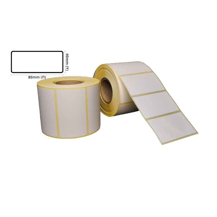 Thermal ECO Label 80mm(W) Χ 40mm(H)