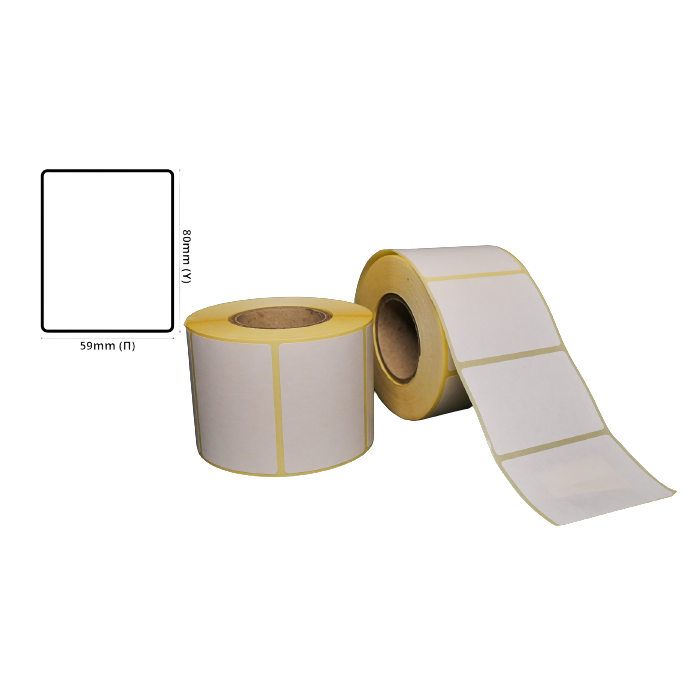Thermal ΤΟΡ Label 59mm(W) Χ 80mm(H)