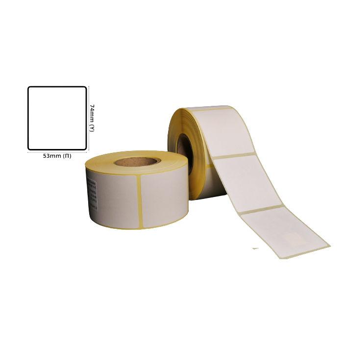 Thermal ΤΟΡ Label 53mm(W) Χ 74mm(H)