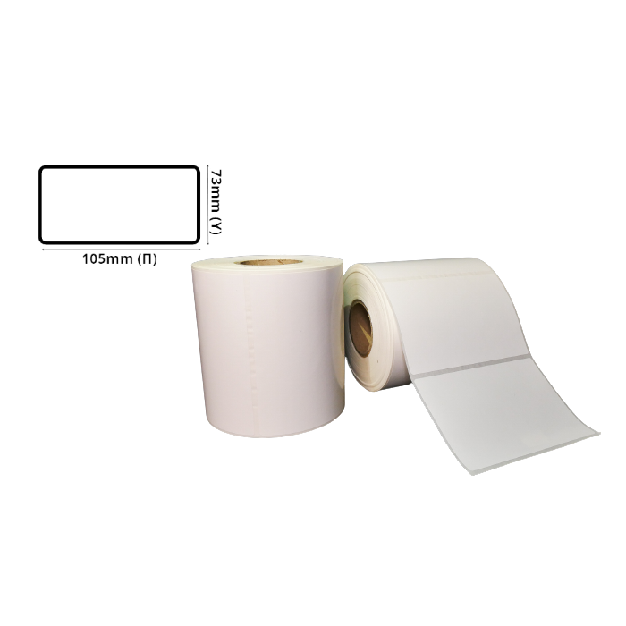 Plastic Labels 105mm(W) X 74mm(H) WHITE