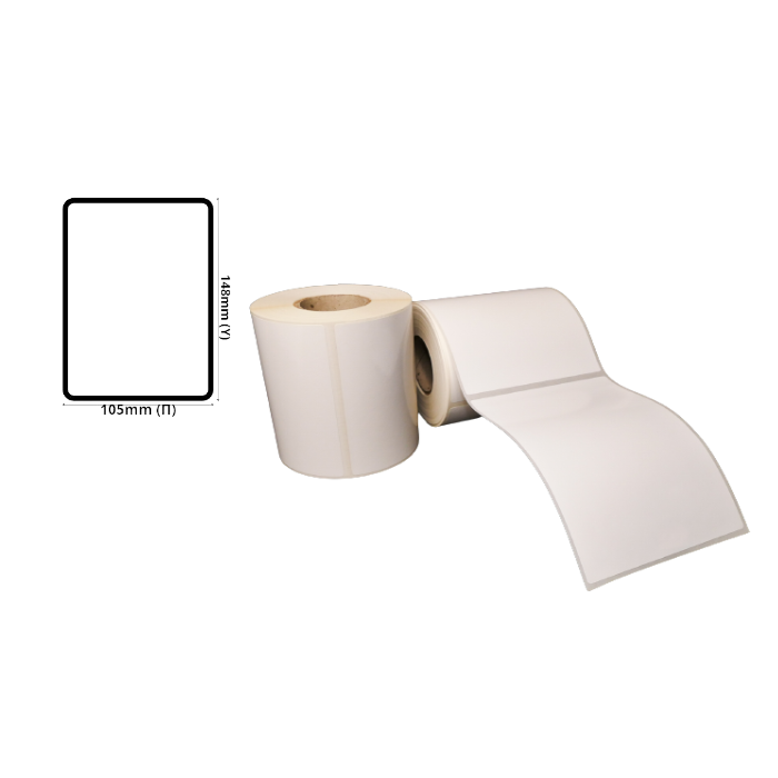Plastic Labels 105mm(W) X 148mm(H) WHITE