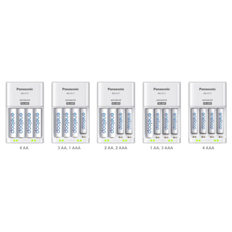 REINER PANASONIC ENELOOP SMART & QUICK CHARGER BQ-CC55+1x4 pieces AA 1900mAh (ΦΟΡΤΙΣΤΗΣ ΜΠΑΤΑΡΙΩΝ ΓΙΑ 990/940/970/1025/798)