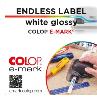 COLOP Λευκή Αυτοκόλλητη Ετικέτα Glossy 14mmX8m για... 2