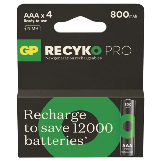 Μπαταρίες Επαναφορτιζόμενες GP ReCyko AA 800mAh (Σετ 4 τεμ.) 2