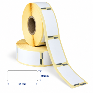 ΕΤΙΚΕΤΕΣ ΛΕΥΚΕΣ (TOP THERMAL Quality) 19X51mm  (500...